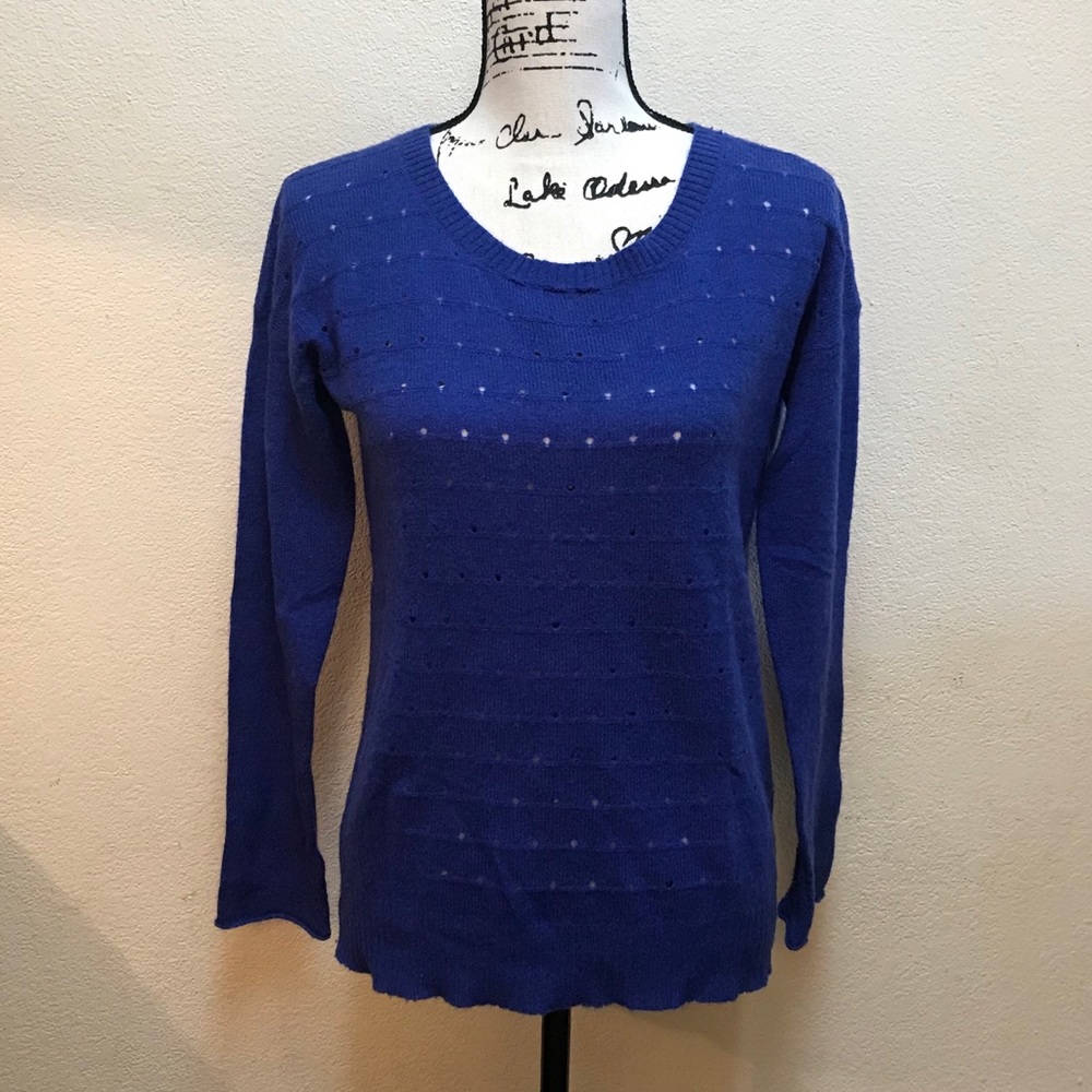 😇Cashmere Blue Sweater